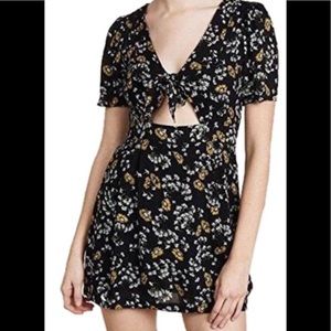 Free People Jinx Floral Tie Front Romper size 12